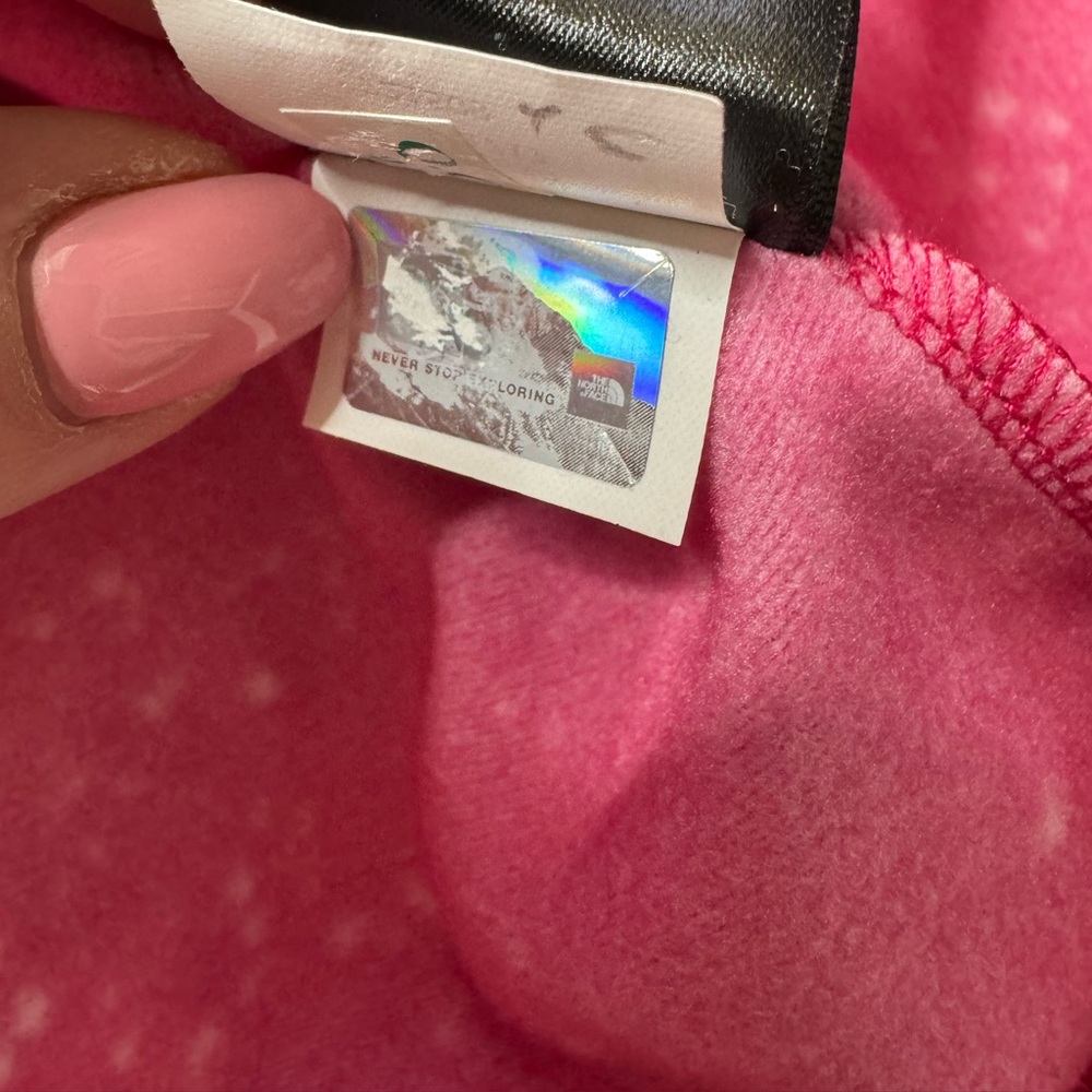 The North Face Hot Pink Constellation Print Fleece Long Sleeve 1/4 Zip Top S - Picture 9 of 9